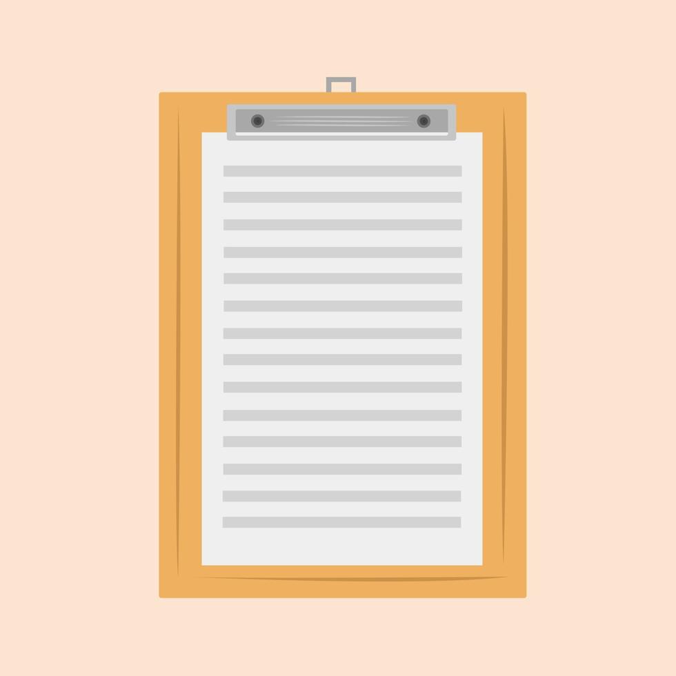 Clipboard vector illustration for graphic design and decorative element