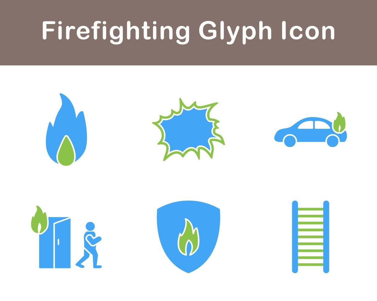 Firefighting Vector Icon Set