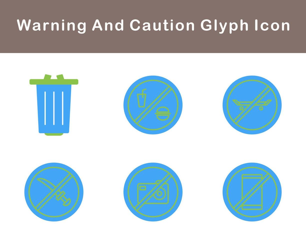 Warning And Caution Vector Icon Set