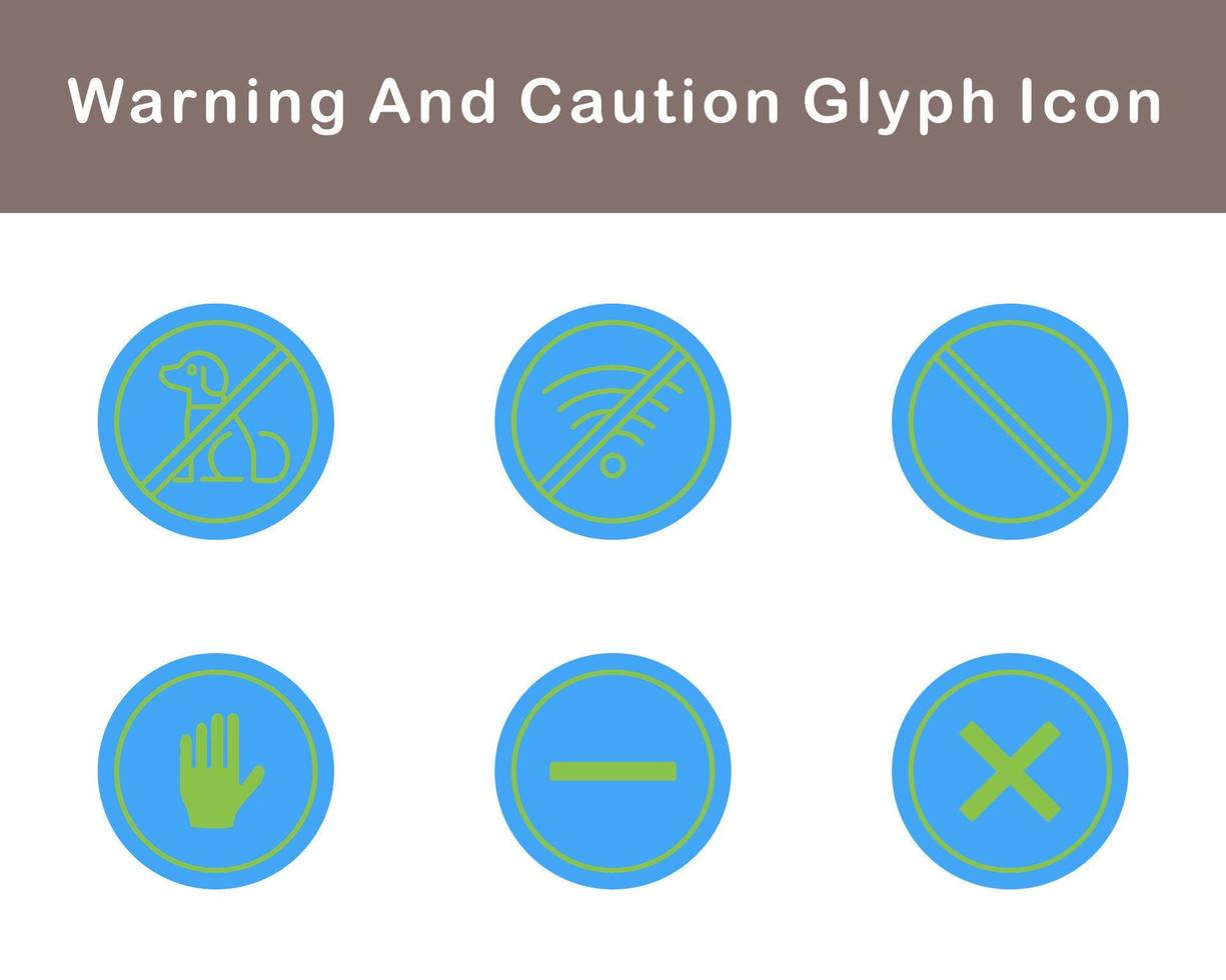 Warning And Caution Vector Icon Set