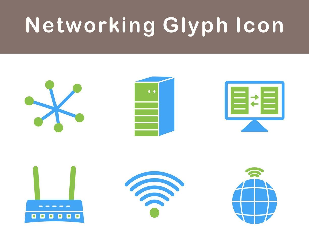 Networking Vector Icon Set