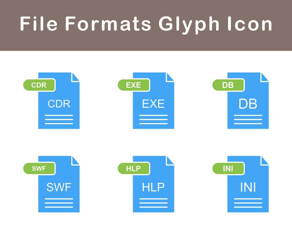 File Formats Vector Icon Set