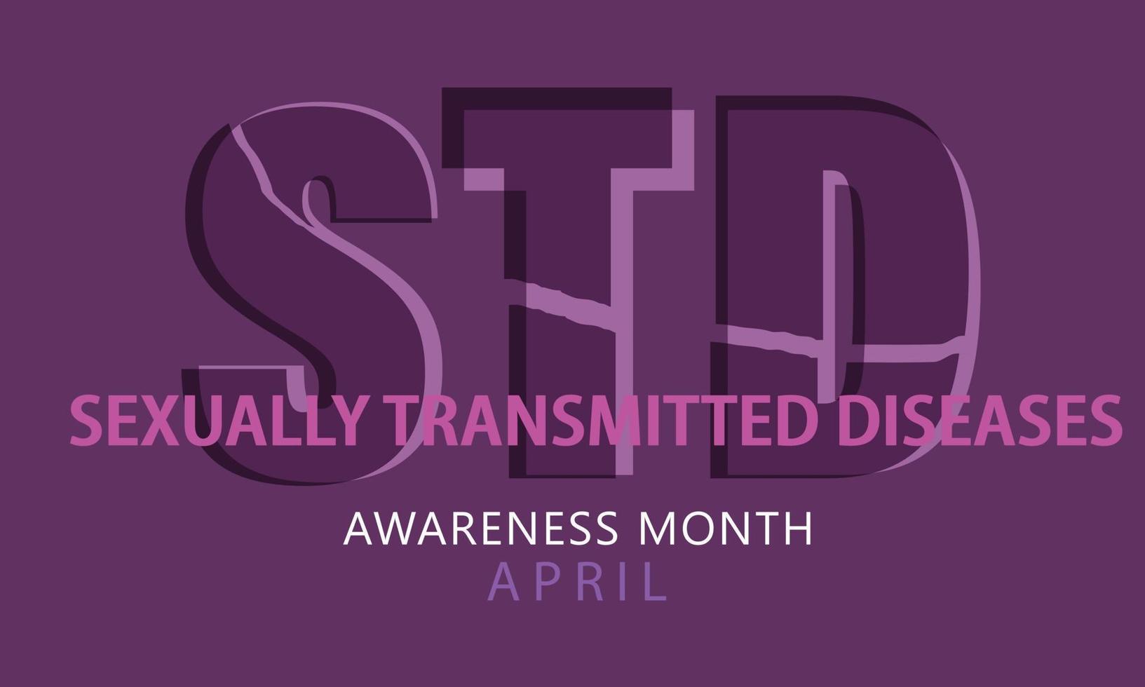 April is Sexually Transmitted diseases Awareness Month. Template for