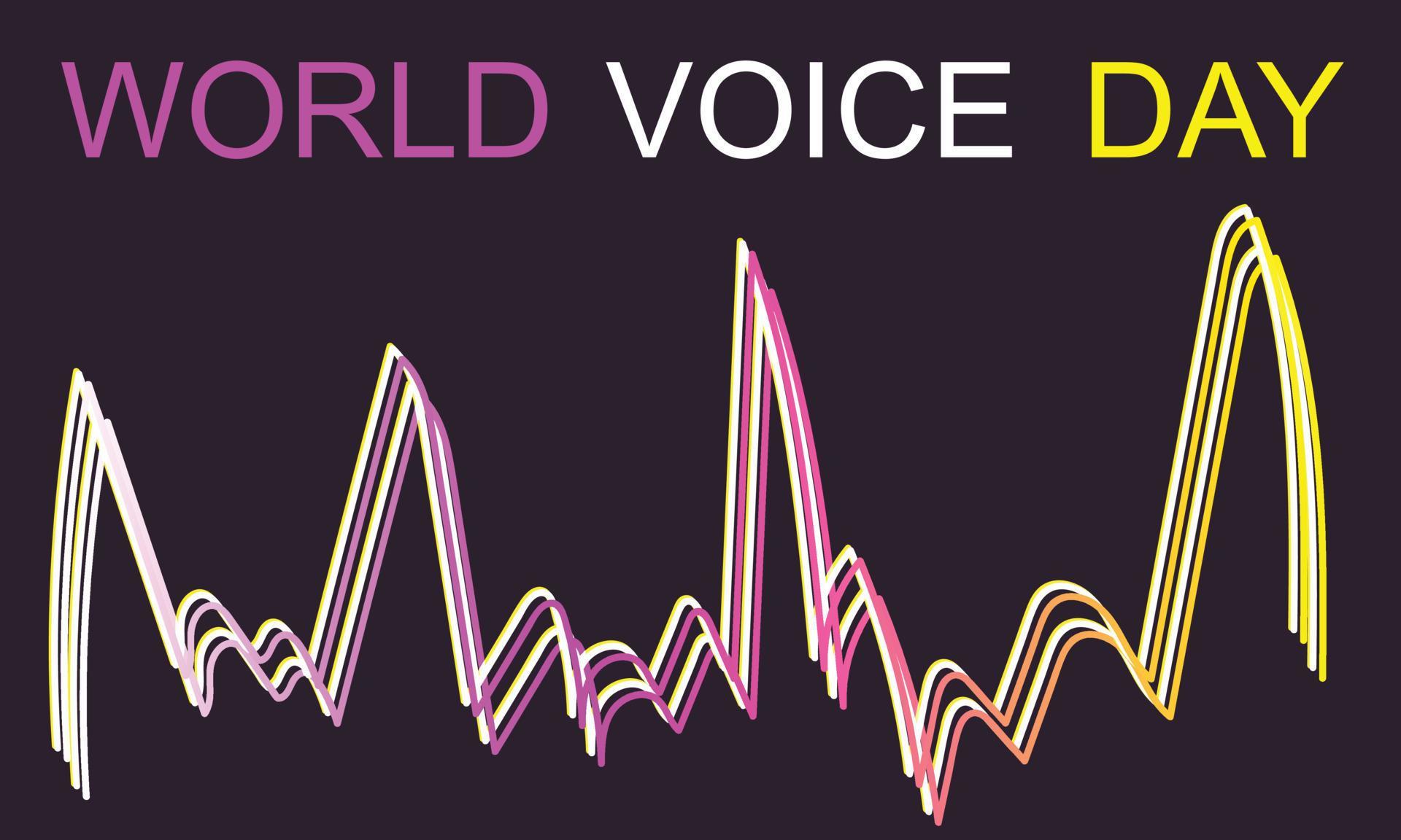 World Voice Day. Template for background, banner, card, poster 21489113
