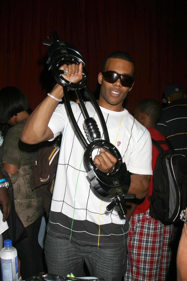 Mario trying a the Burn Machine at the BET Awards GBK Gifting Lounge outside the Shrine Auditorium in Los Angeles CA onJune 23 20082008 photo