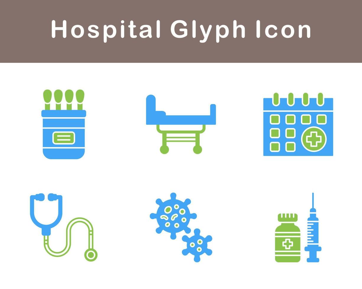 hospital vector icono conjunto