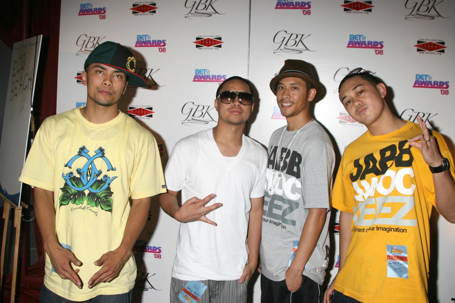 Jabbawockeez at the BET Awards GBK Gifting Lounge outside the Shrine Auditorium in Los Angeles CA onJune 22 20082008 photo