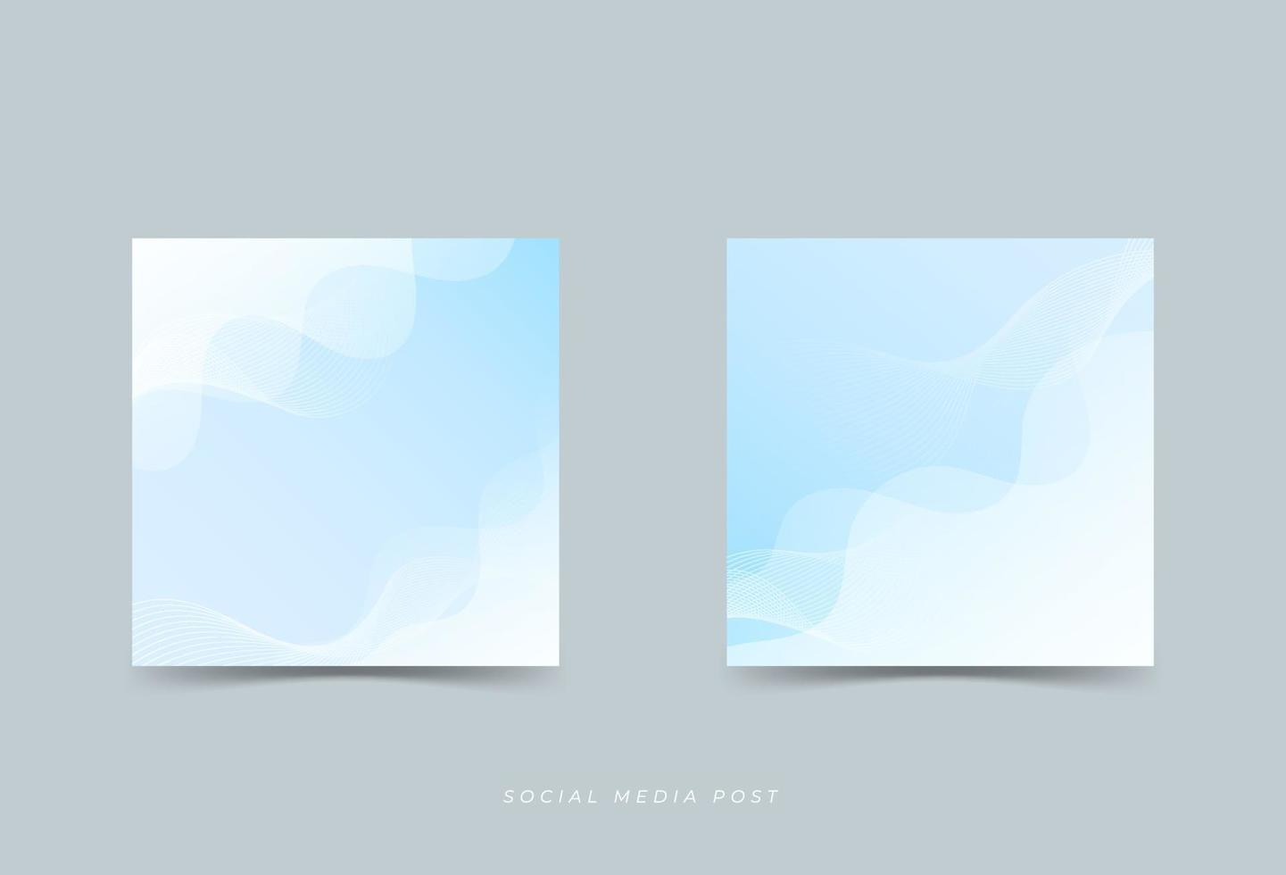 Modern abstract social media post, blue gradient .line .wave effect eps 10 vector