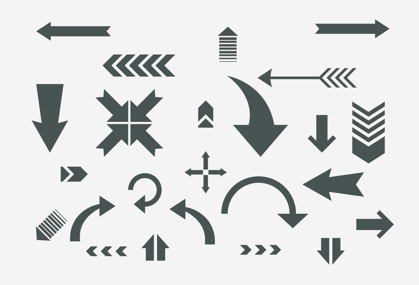 flecha diseño colocar. cada elemento es agrupado para fácil editando.vector ilustración vector