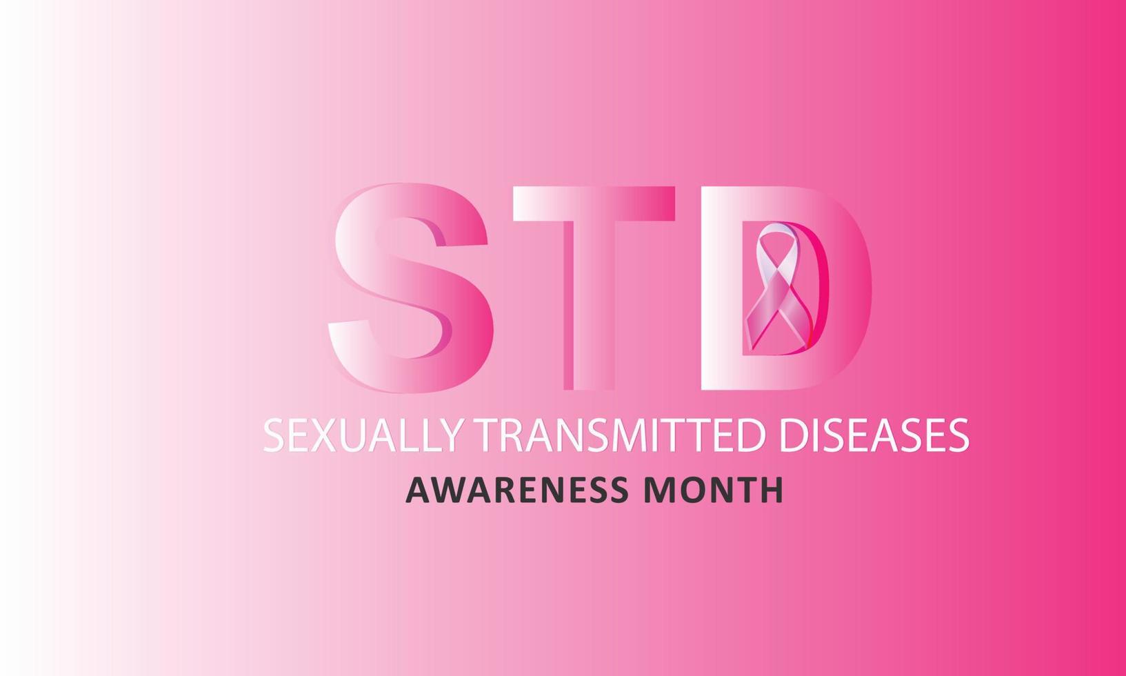 April is Sexually Transmitted diseases Awareness Month. Template for