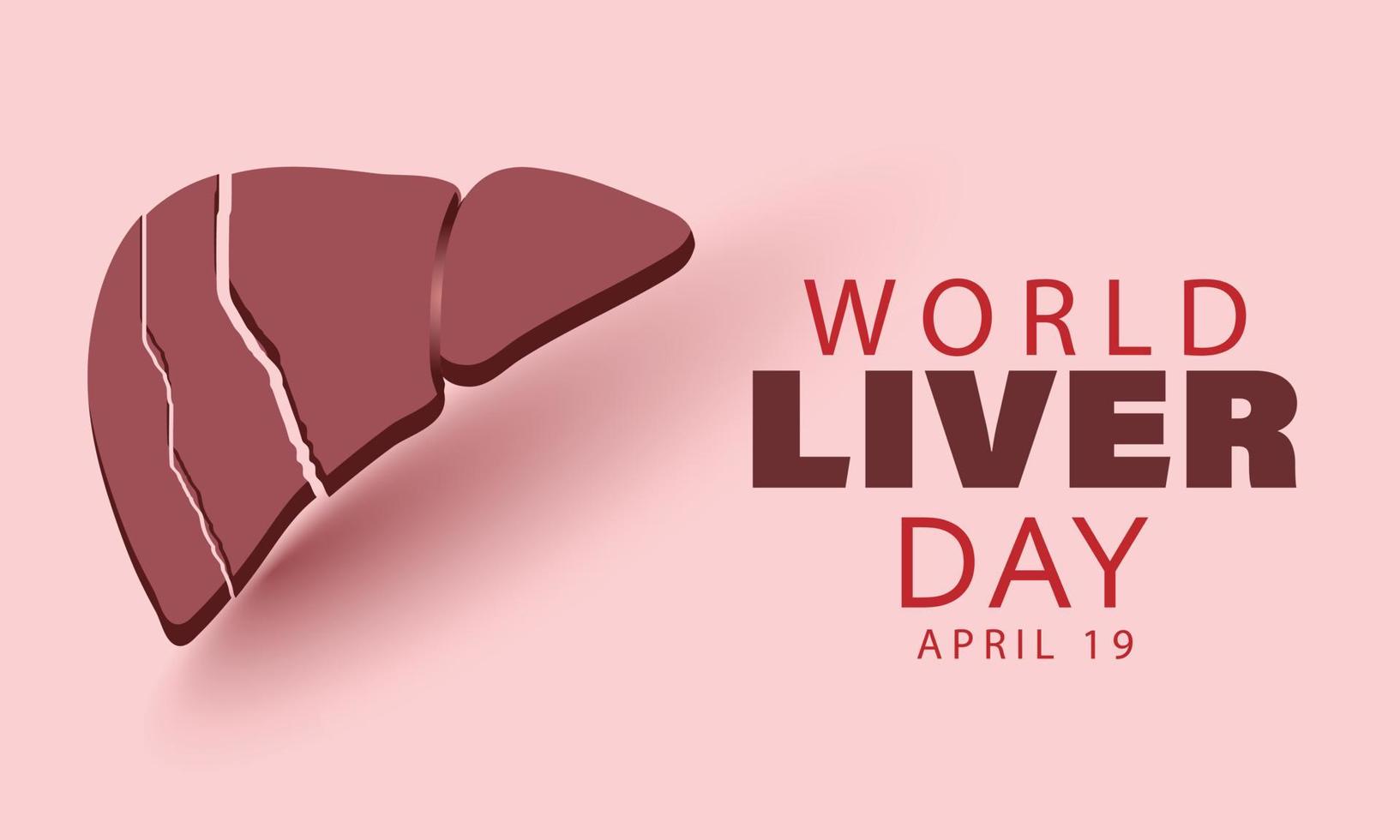 World Liver day. Template for background, banner, card, poster vector