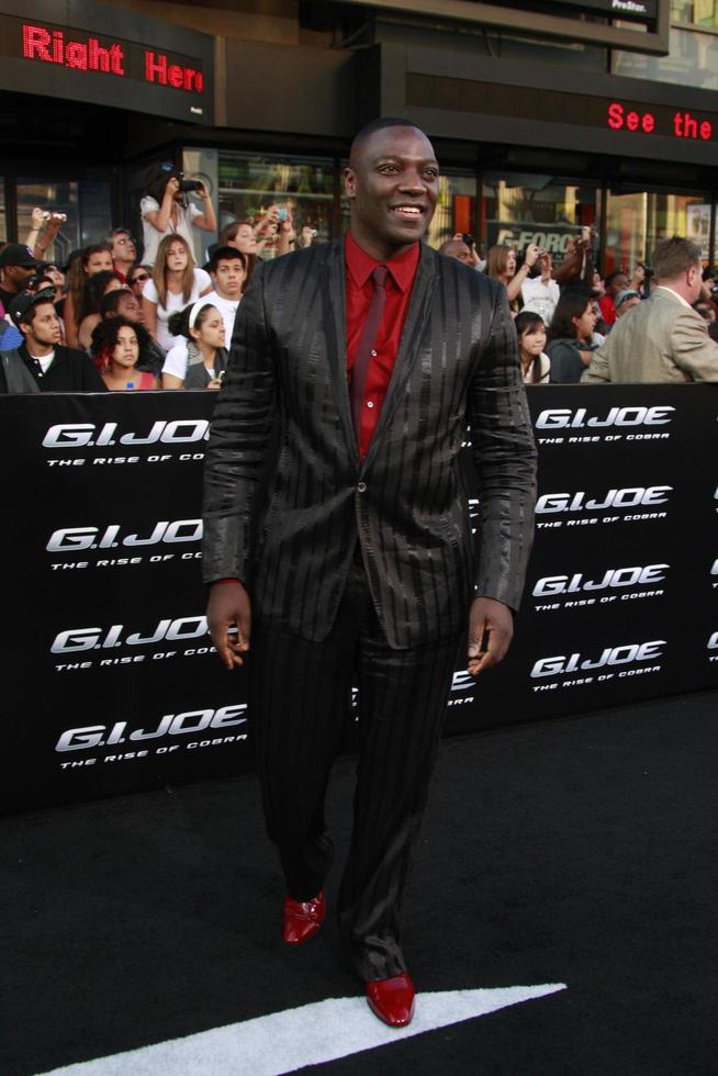 Adewale Akinnuoye Agbaje arriving at the GI JOE Premiere at the Graumans Chinese Theater in Los Angeles CA  on August 6 2009  2009 photo