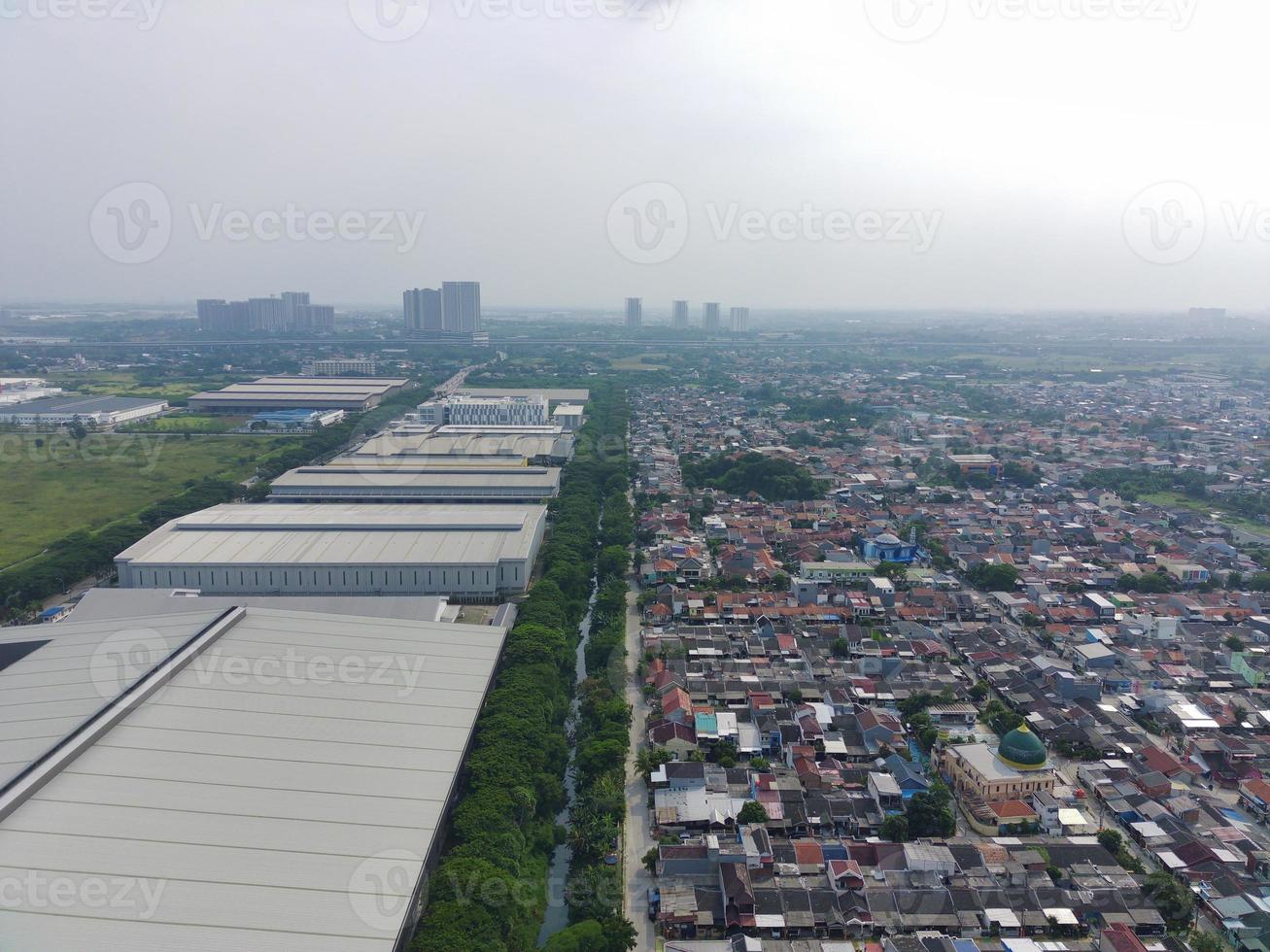 residential and industrial area photo