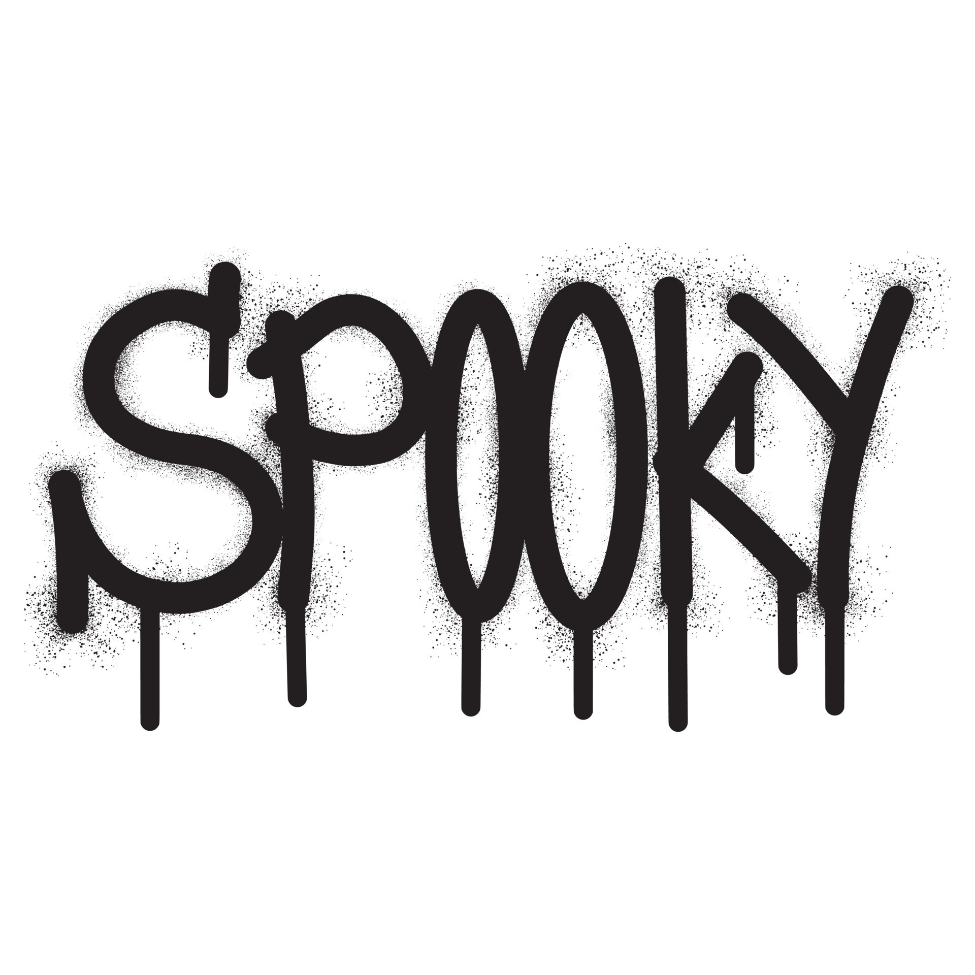 Graffiti spooky text with black spray paint 21490775 Vector Art at Vecteezy