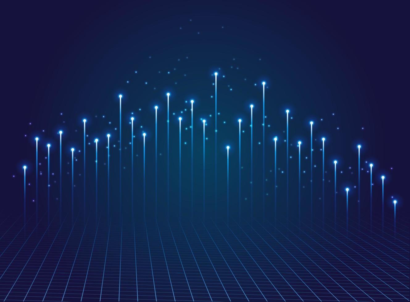 Futuristic smart internet technologies. Concept of data transfer, wireless digital connection and communications. vector