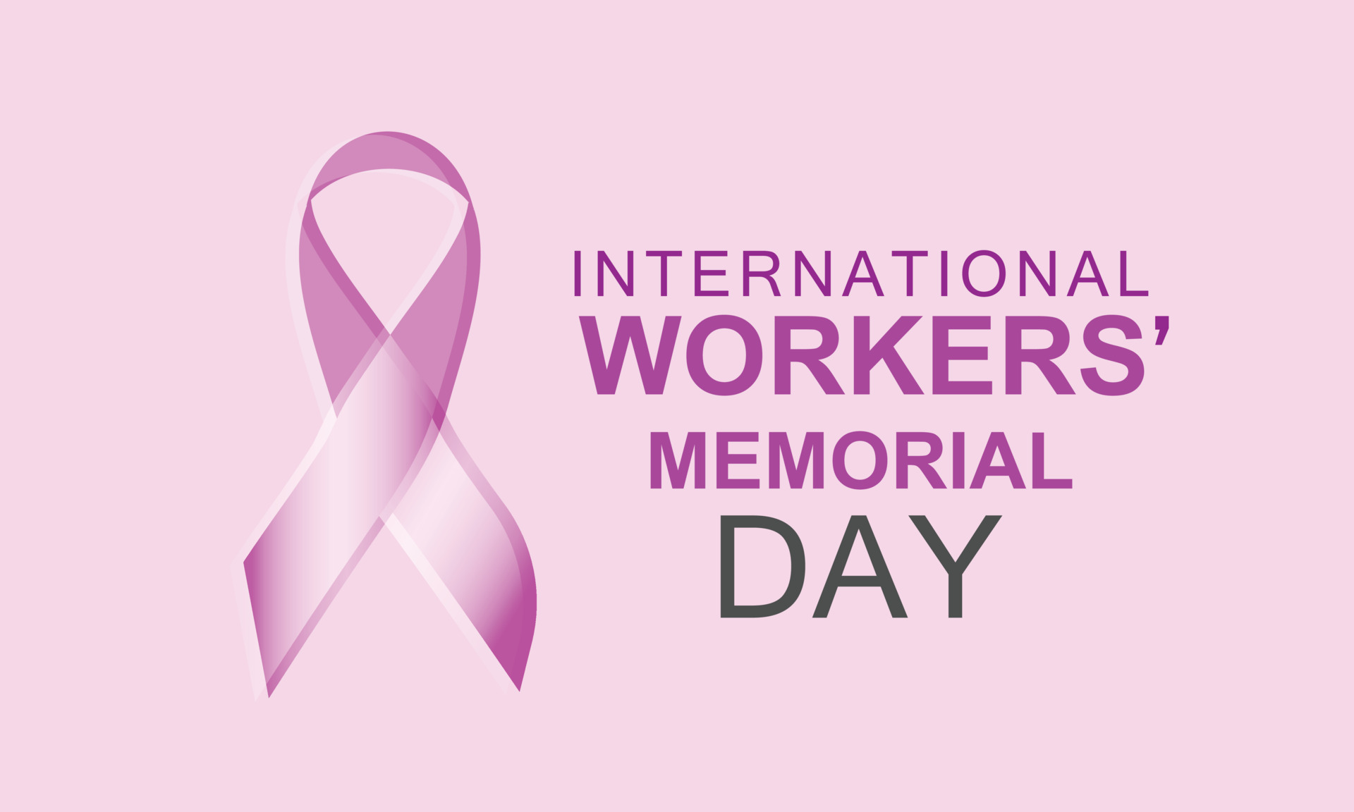 International workers memorial day. Template for background, banner