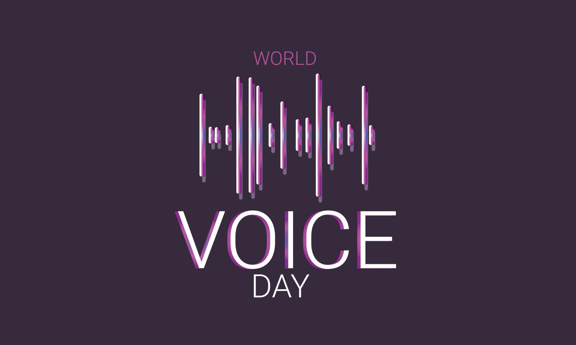World Voice Day. Template for background, banner, card, poster 21491340