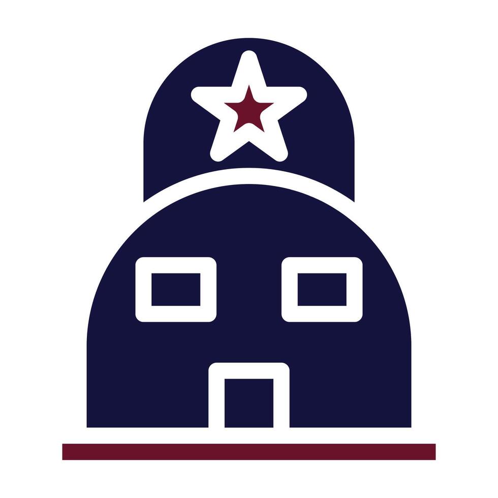 tent icon solid style maroon navy colour military illustration vector army element and symbol perfect.
