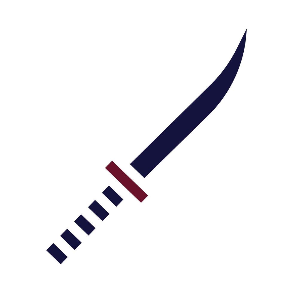 sword icon solid style maroon navy colour military illustration vector army element and symbol perfect.