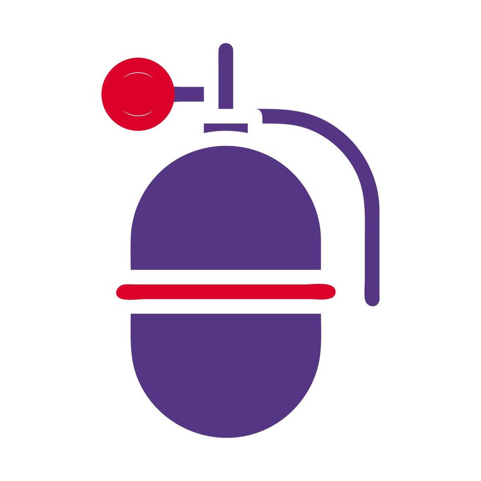 grenade icon solid red purple style military illustration vector army element and symbol perfect.