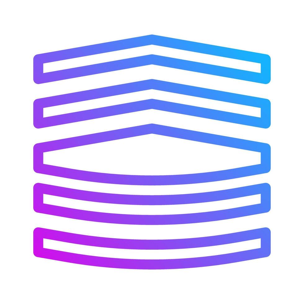 badge icon gradient purple style military illustration vector army element and symbol perfect.