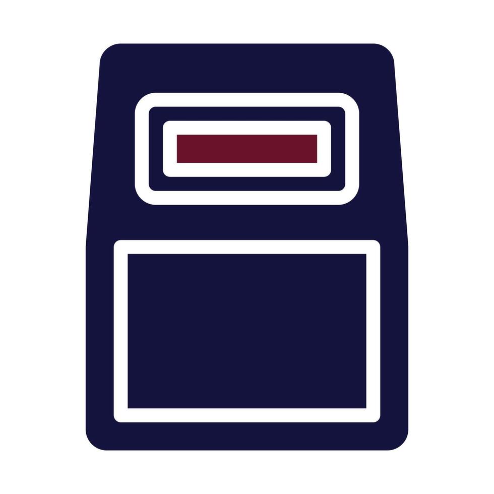 armor icon solid style maroon navy colour military illustration vector army element and symbol perfect.