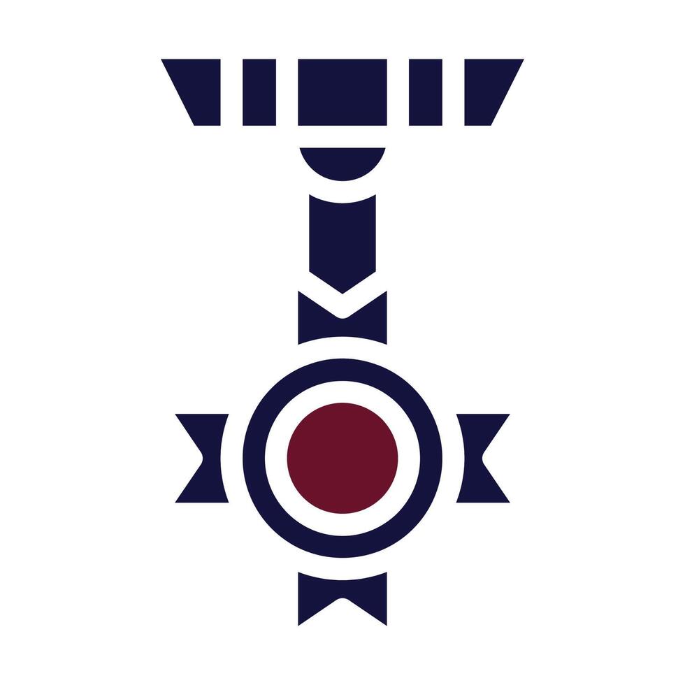 badge icon solid style maroon navy colour military illustration vector army element and symbol perfect.