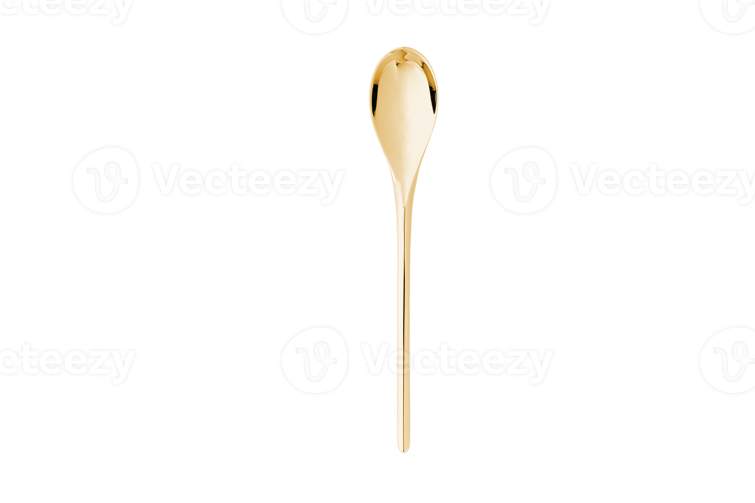 d'oro cucchiaio isolato su un' trasparente sfondo png