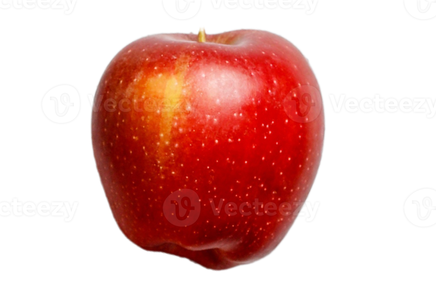Red apple fruit isolated on a transparent background png