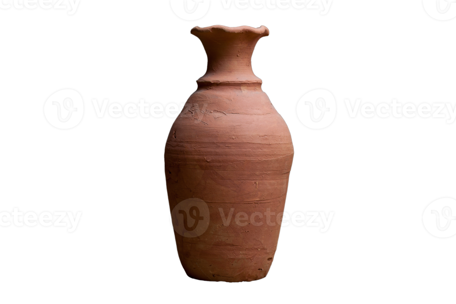 marron vase isolé sur une transparent Contexte png