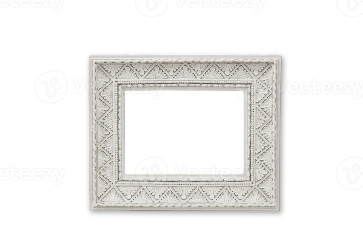 Beige frame mockup isolated on a transparent background png