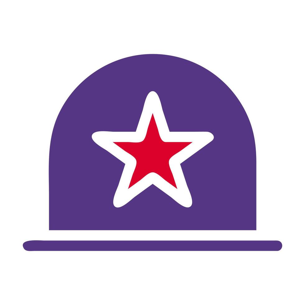 helmet icon solid red purple style military illustration vector army element and symbol perfect.