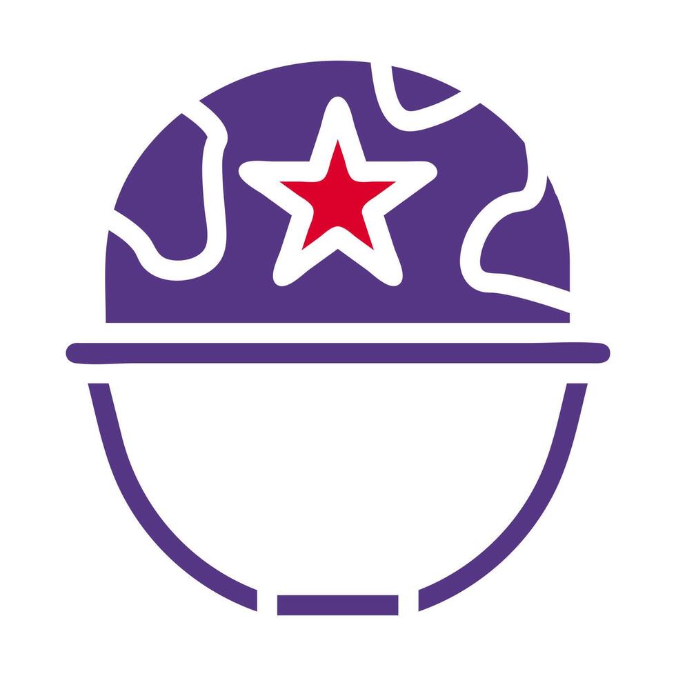 helmet icon solid red purple style military illustration vector army element and symbol perfect.