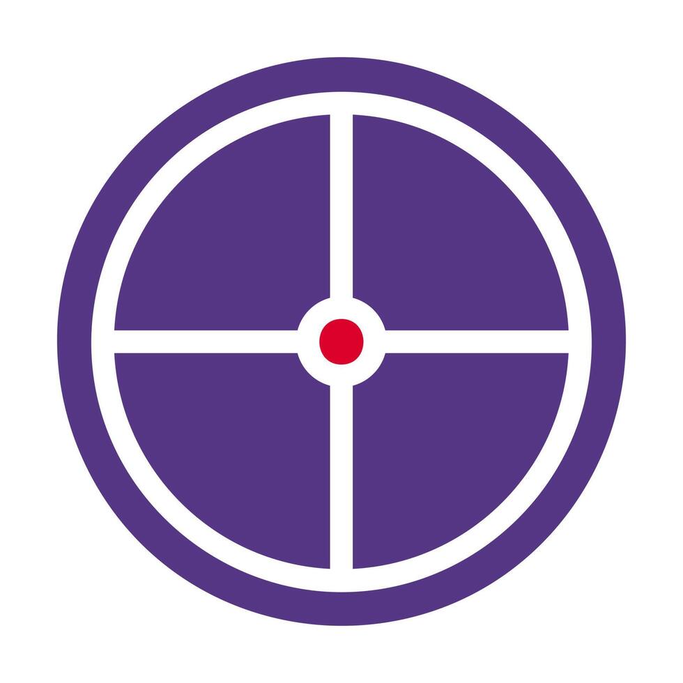 target icon solid red purple style military illustration vector army element and symbol perfect.