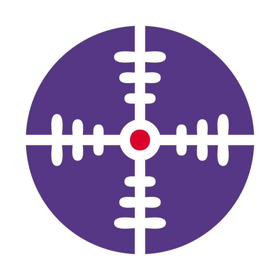 target icon solid red purple style military illustration vector army element and symbol perfect.