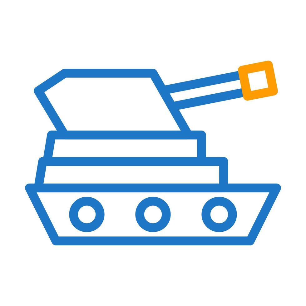 tank icon duocolor blue orange style military illustration vector army element and symbol perfect.