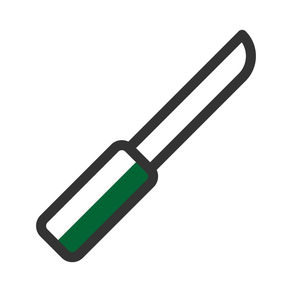 cuchillo icono duotono gris verde estilo militar ilustración vector Ejército elemento y símbolo Perfecto.