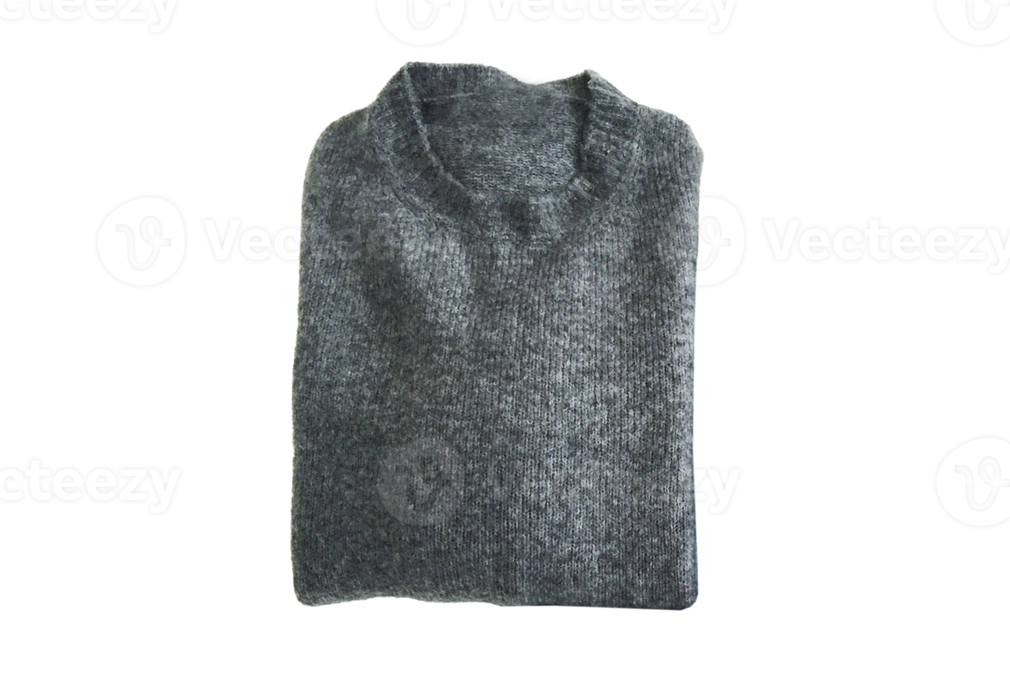 gris suéter aislado en un transparente antecedentes png