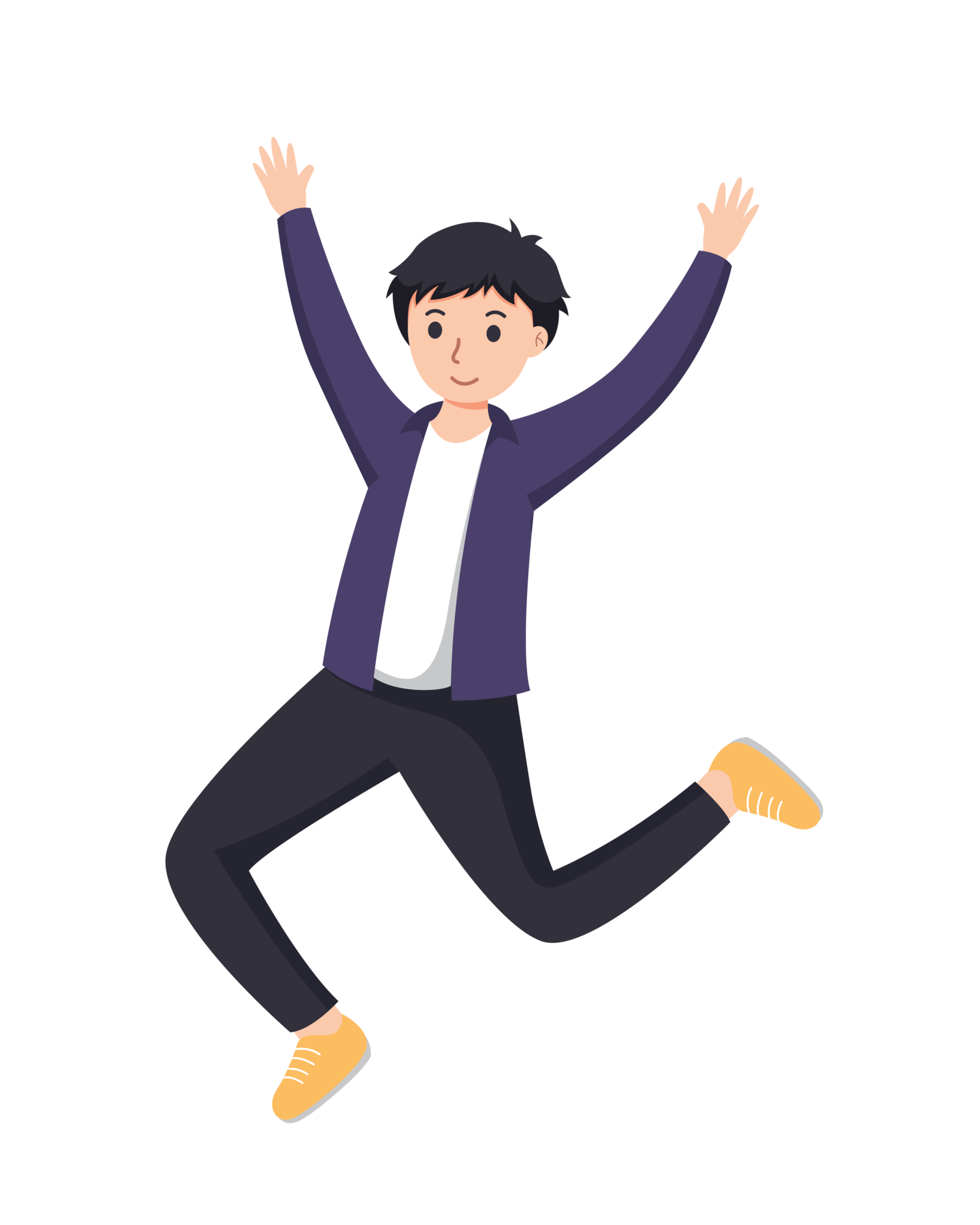character man happy dance movements isolated 21491818 PNG