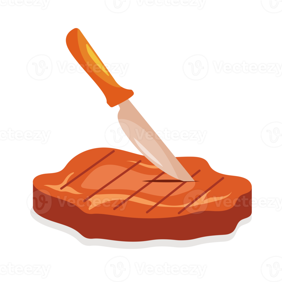 Juicy tasty steak isolated png