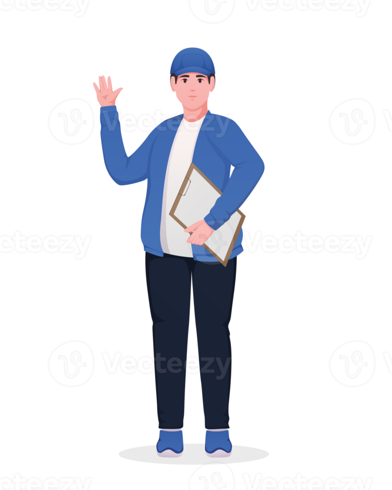 delivery courier people service illustration png