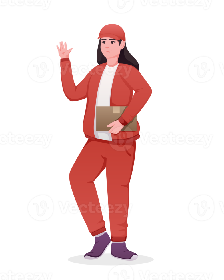 delivery courier people service illustration png