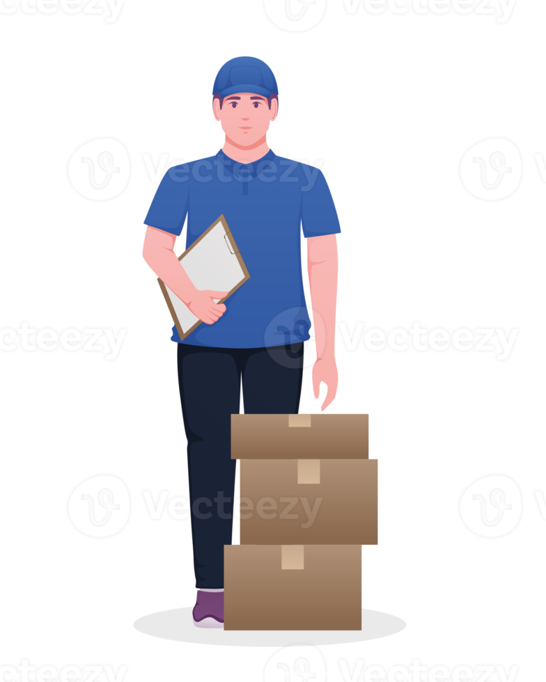 delivery courier people service illustration png