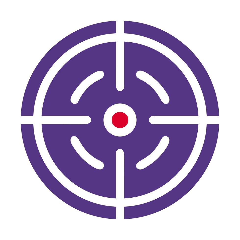 target icon solid red purple style military illustration vector army element and symbol perfect.