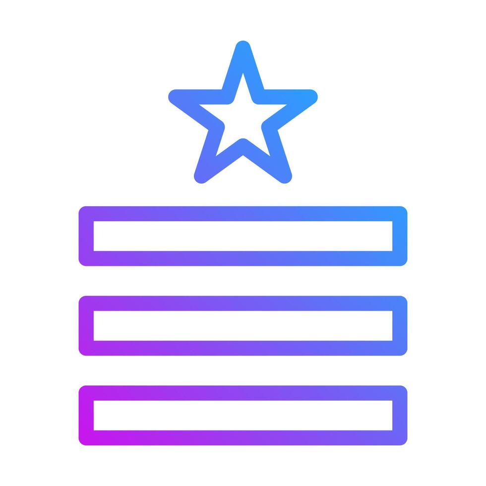 badge icon gradient purple style military illustration vector army element and symbol perfect.