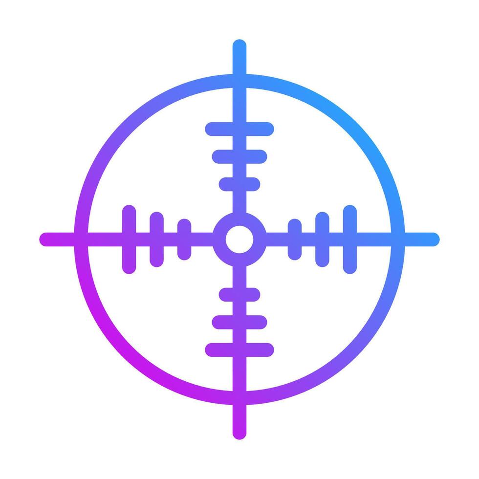target icon gradient purple style military illustration vector army element and symbol perfect.