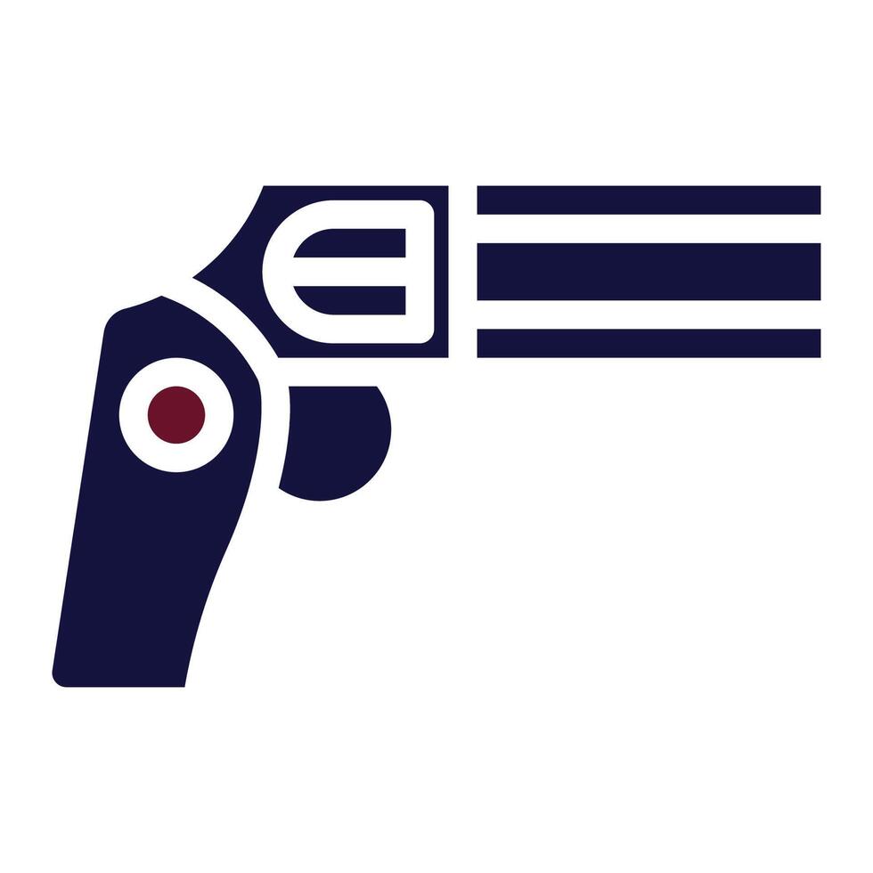 pistola icono sólido estilo granate Armada color militar ilustración vector Ejército elemento y símbolo Perfecto.