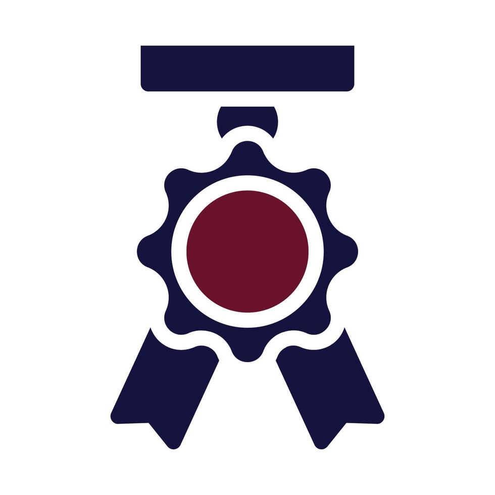 badge icon solid style maroon navy colour military illustration vector army element and symbol perfect.