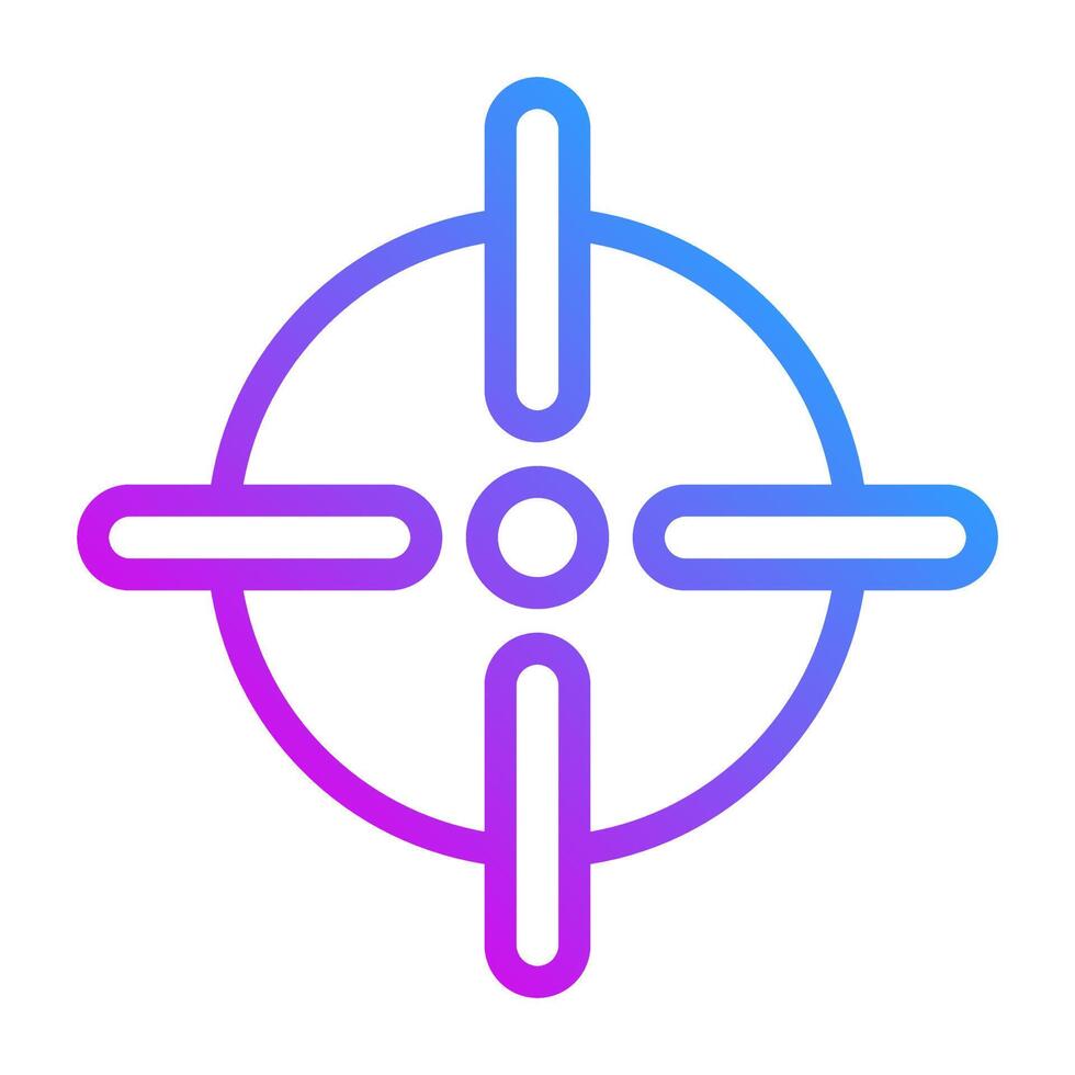 target icon gradient purple style military illustration vector army element and symbol perfect.