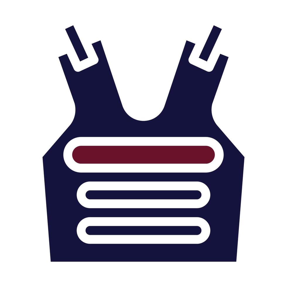 armor icon solid style maroon navy colour military illustration vector army element and symbol perfect.